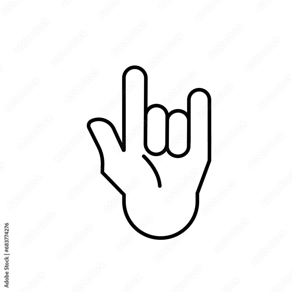 Finger icon stock vector illustration Finger icon stock vector illustration