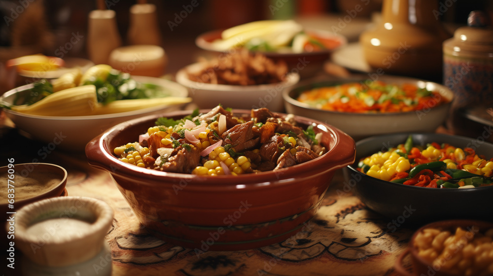 Native American Feast: Frybread, Buffalo Stew and Succotash