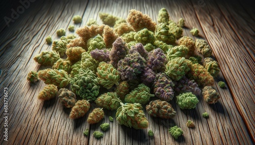 Cannabis Elegance: A Close-Up Journey Through Marijuana Bud