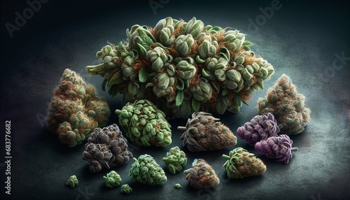 Cannabis Elegance: A Close-Up Journey Through Marijuana Bud