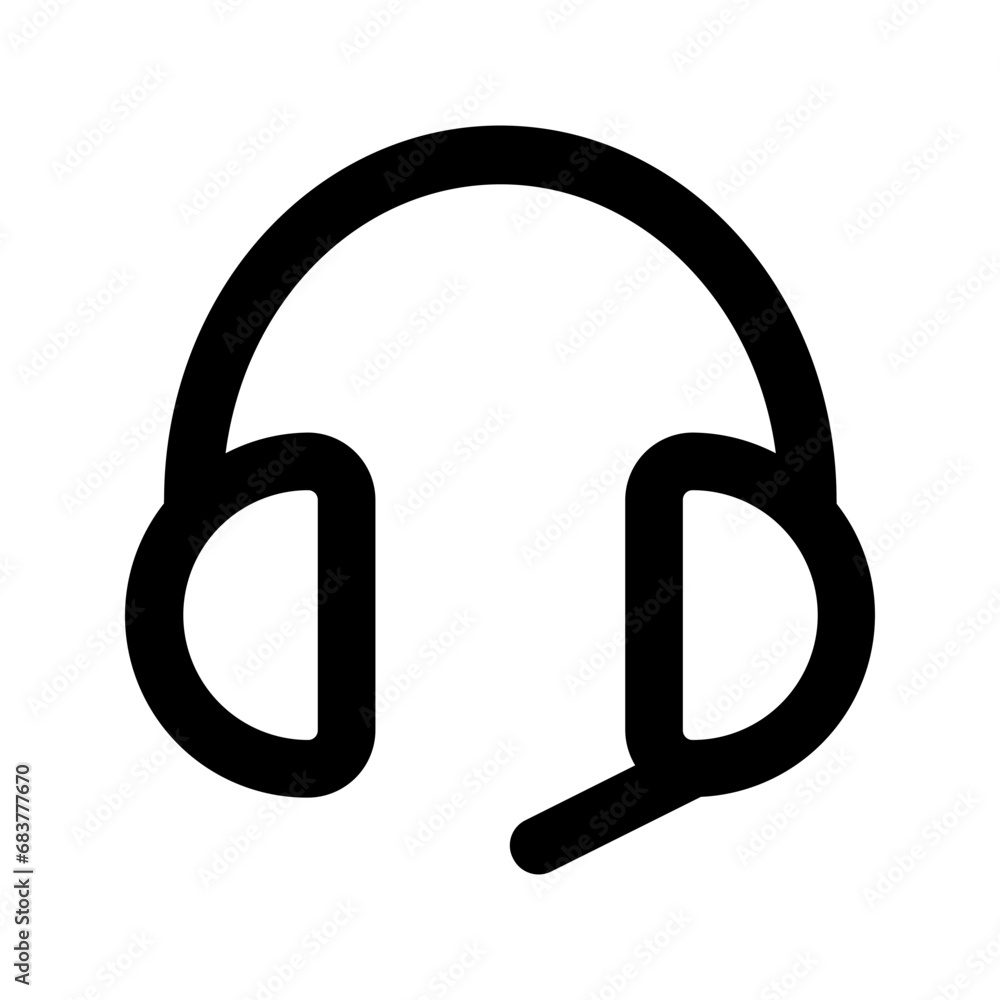 headphone line icon headphone line icon
