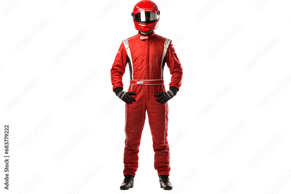Track Ready Driver Isolated on transparent background