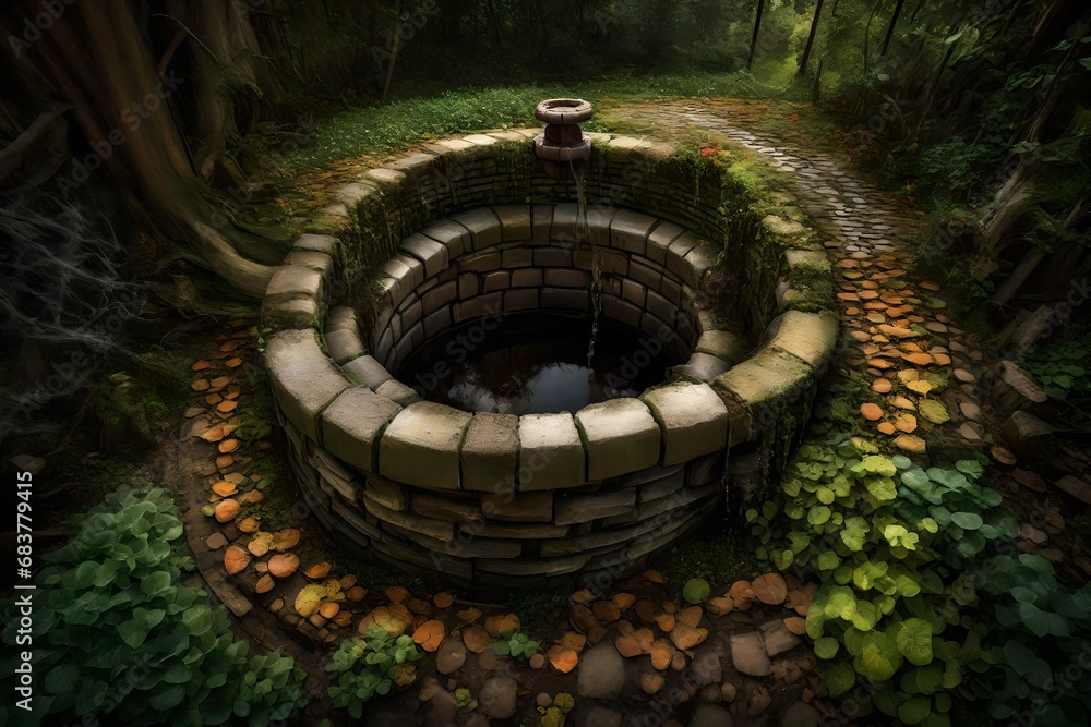 An old well in your backyard is said to be a portal to another dimension. An old well in your backyard is said to be a portal to another dimension.