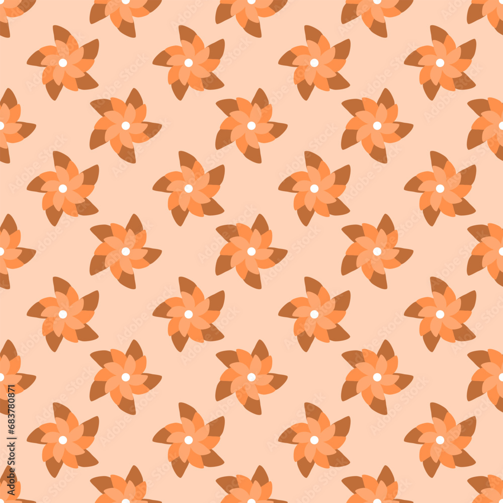 Botanical flower pattern. Seamless nature vector Botanical flower pattern. Seamless nature vector