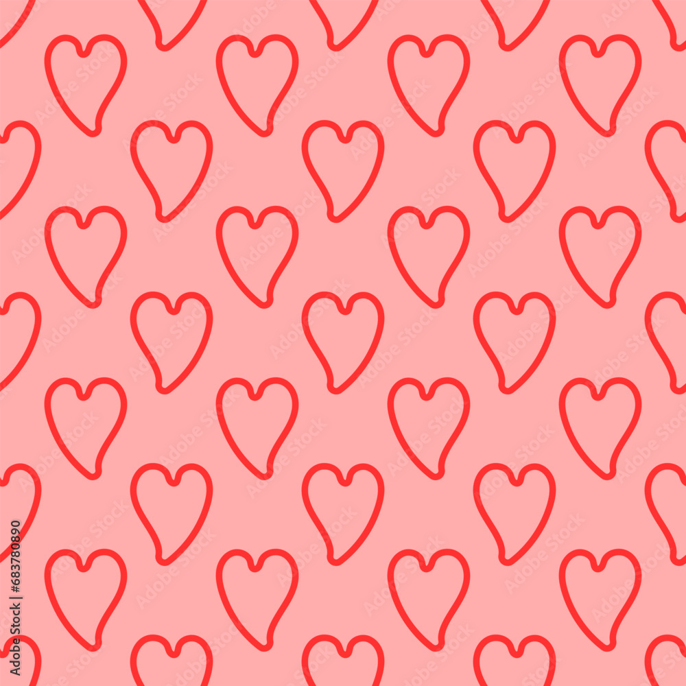 Love pattern design. Valentine decorative background in flat style. Repeat and seamless vector Love pattern design. Valentine decorative background in flat style. Repeat and seamless vector