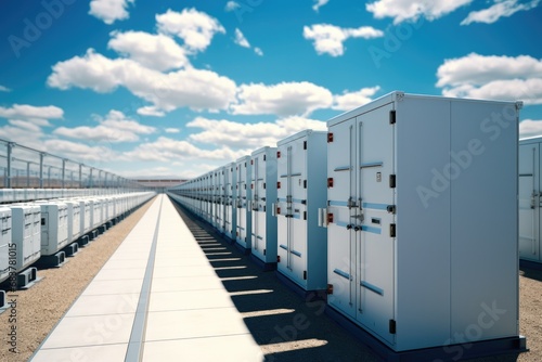 The largest battery energy storage system park in the world. photo