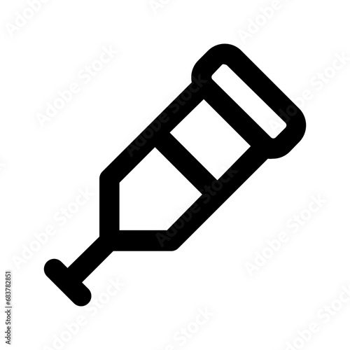 crutches line icon