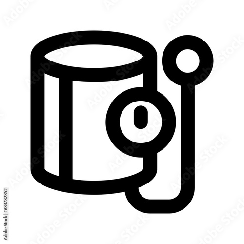 blood pressure gauge line icon