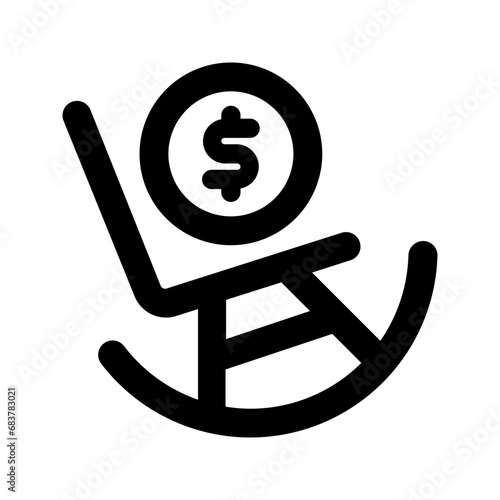 pension line icon