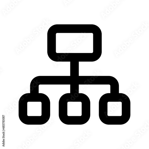 sitemap line icon