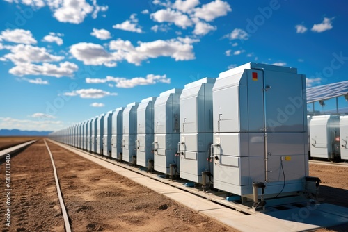 The largest battery energy storage system park in the world. photo