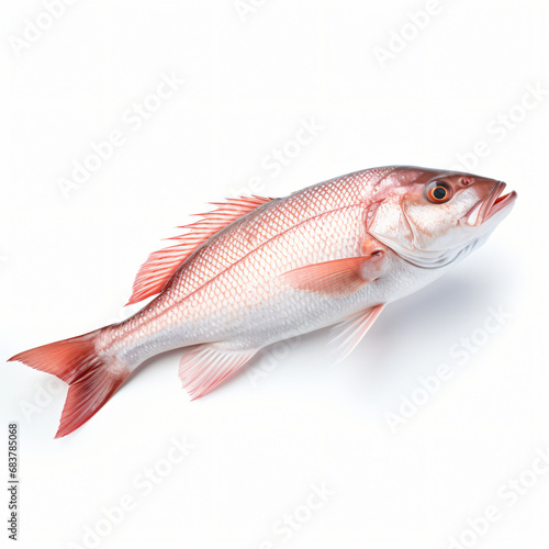 Side view of Tilefish fish isolated on a white background