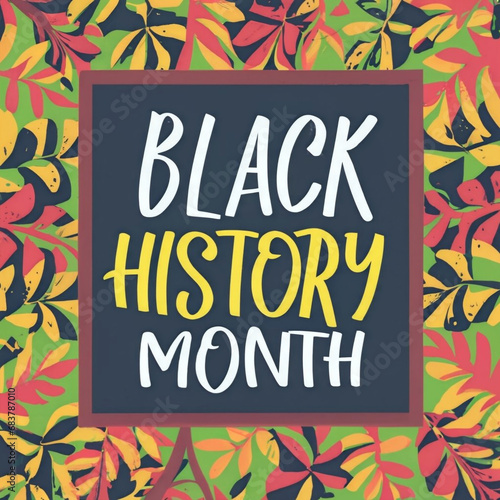 Black History Month. Celebrated annually in February in the USA and Canada  October in Great Britain . Background  poster  greeting card  banner design.Generative AI