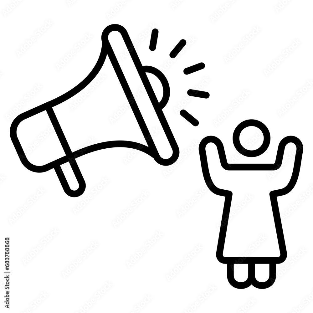 Megaphone Icon Element For Design Megaphone Icon Element For Design