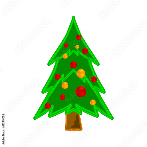green christmas tree