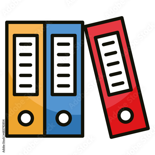 Binder Icon Element For Design