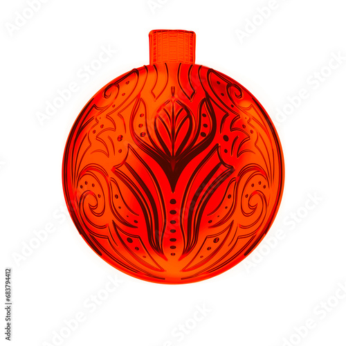 red christmas ball