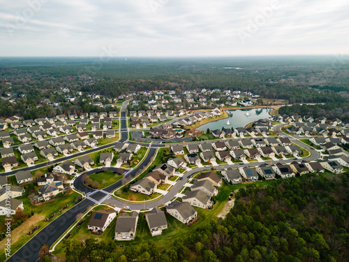 Aerail drone of 55 plus community in New jersey real estate