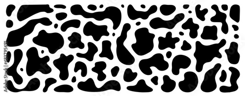 Organic vector liquid shapes. Set of abstract fluid irregular blobs. Random free form blob elements, splodge silhouette background. Uneven wavy form simple splat organic shapes. Abstract water bubbles