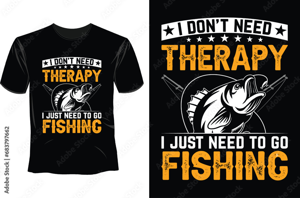 Fishing T Shirt Design Template