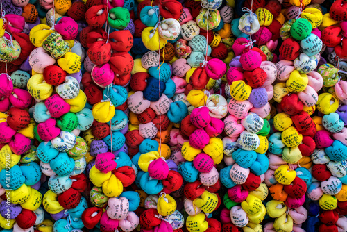 Kyoto, Kyoto / Japan - 05 12 2018: A background texture of the beautiful colorful balls called 