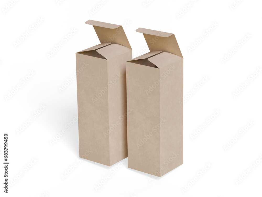 Box packaging white background cardboard paper with realistic texture Box packaging white background cardboard paper with realistic texture