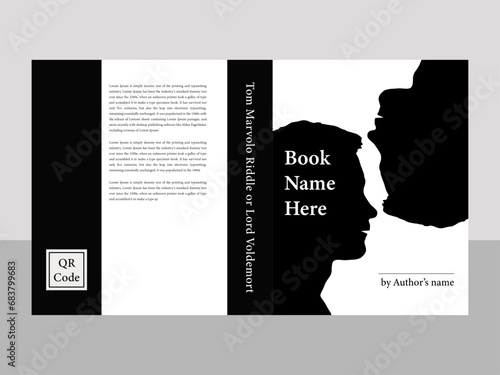 Trade Book layout in  Paperback Cover Template , A4 size. vector.
