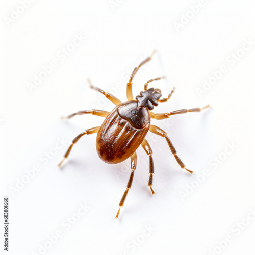 Tick insect isolated on white background