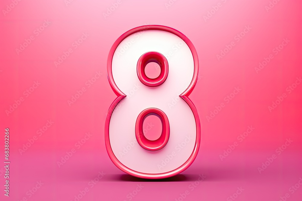 number 8, on the pink background 8 march, happy womens day greeting banner number 8, on the pink background 8 march, happy womens day greeting banner