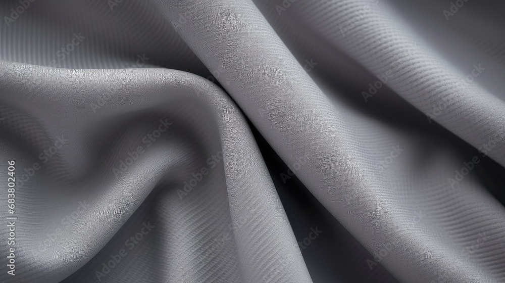 Obraz premium Close-up texture of gray fabric or cloth in gray color