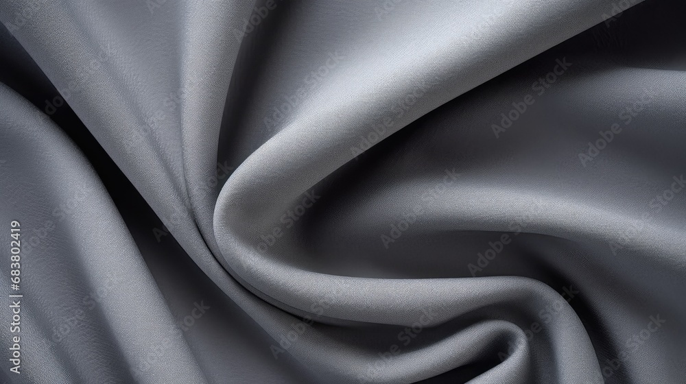 Fototapeta premium Close-up texture of gray fabric or cloth in gray color