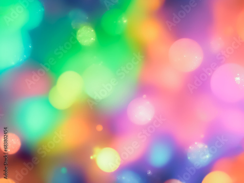 Colorful and Sparkling Bokeh Background