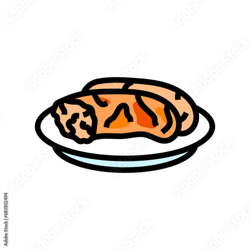 ratatouille french cuisine color icon vector. ratatouille french cuisine sign. isolated symbol illustration