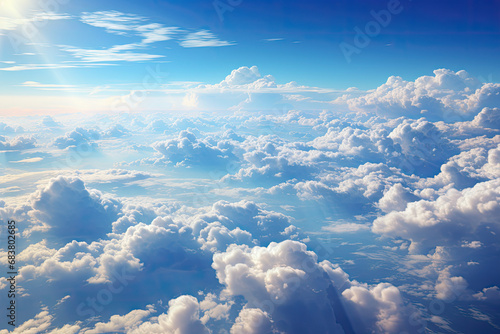 Tranquil Cloudscape: Ethereal Skies for Mindful Reflection - Generative AI