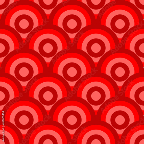 Vector - seamless pattern of colored ornaments.
