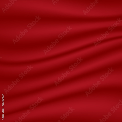 Red satin silky cloth fabric. Satin background design. Abstract background design. Background design. Illustration. Vector design.