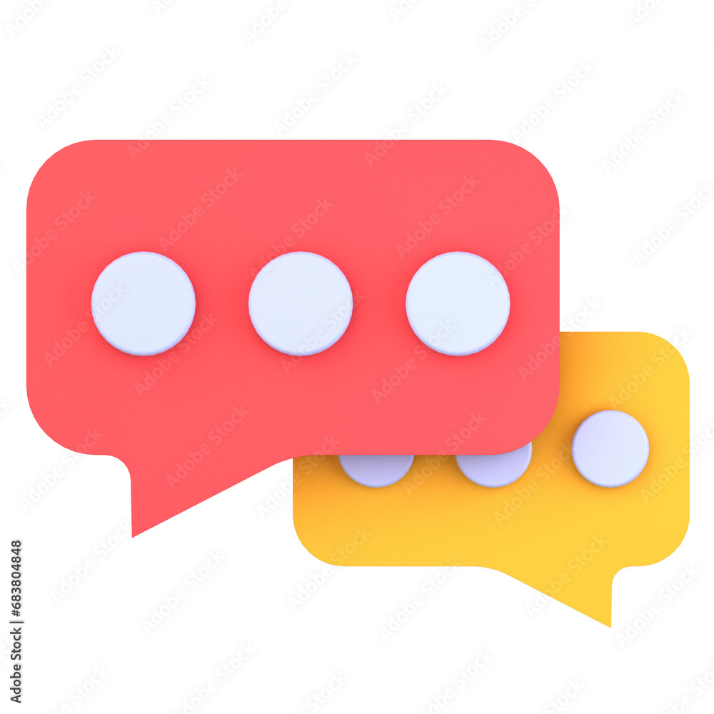 3d illustration Chat Bubble object. 3D creative essential design icon pack. 3D Rendering. 3d illustration Chat Bubble object. 3D creative essential design icon pack. 3D Rendering.
