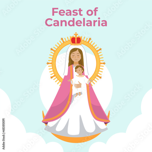 Vector illustration Feast of Candelaria. Vector eps 10