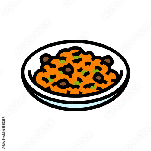 kisir turkish cuisine color icon vector. kisir turkish cuisine sign. isolated symbol illustration