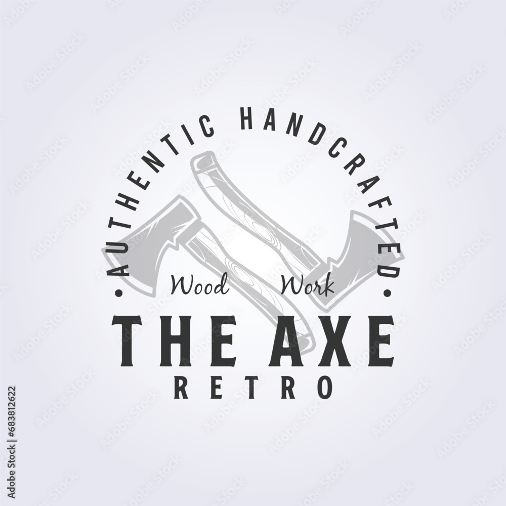 ax or hatchet tool for logo vector illustration design, carpentry ax or hatchet tool for logo vector illustration design, carpentry