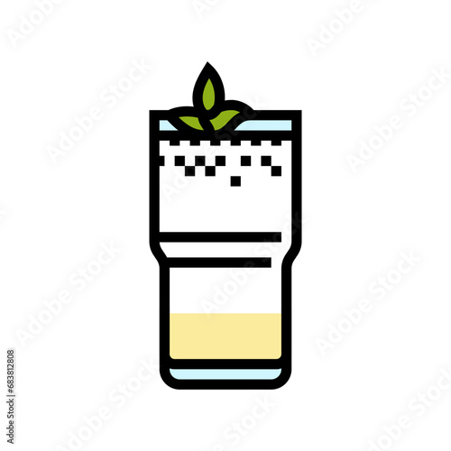 ayran turkish cuisine color icon vector. ayran turkish cuisine sign. isolated symbol illustration