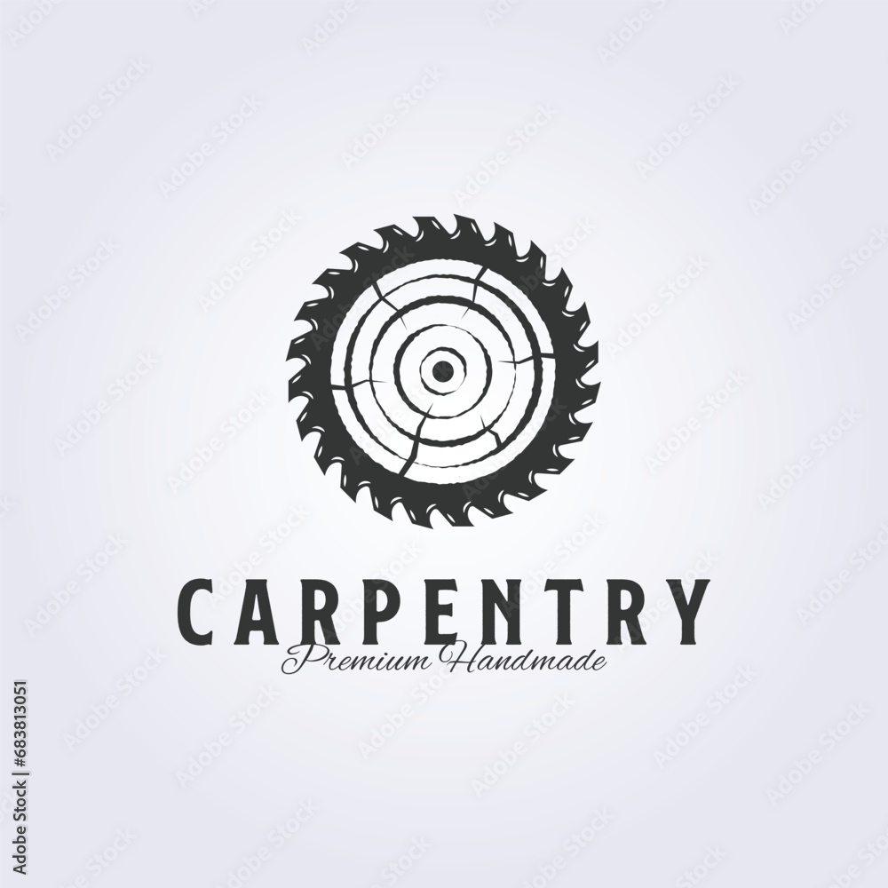 abstract log wood and fast saw logo vector illustration design abstract log wood and fast saw logo vector illustration design