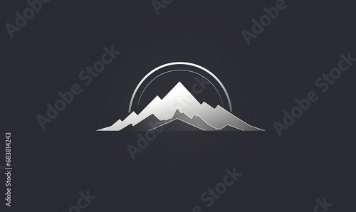 logo minimalist true north in interestellar space