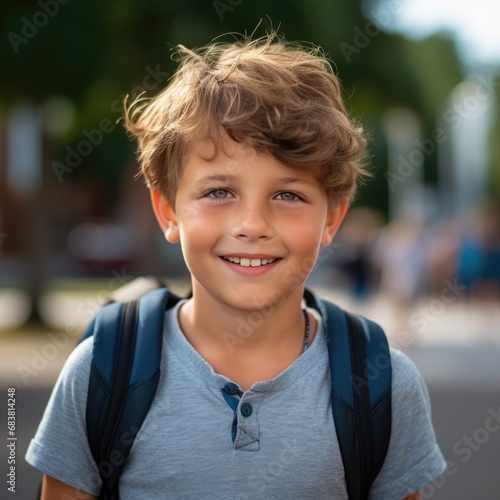 A boy portrait capturing th...