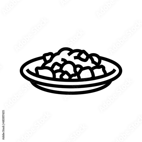 beef bourguignon french cuisine line icon vector. beef bourguignon french cuisine sign. isolated contour symbol black illustration