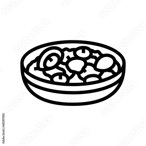 bouillabaisse french cuisine line icon vector. bouillabaisse french cuisine sign. isolated contour symbol black illustration