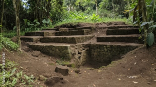 Foundations of Akapana Pyramid.