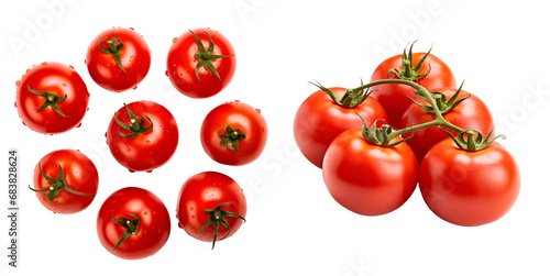 Tomato isolated on transparent background, png, Generative Ai