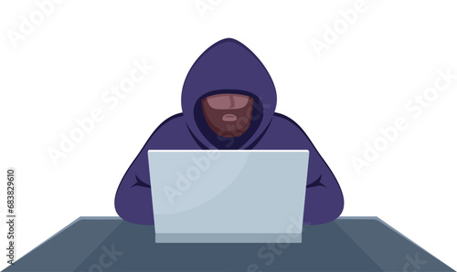 Hacking concept. Personal information and credit card detail.