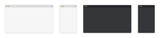 Empty browser window. Web page illustration. Web browser windows.